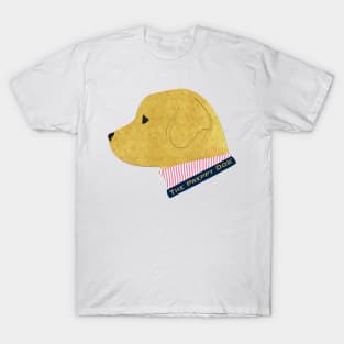 Preppy Golden Retriever Silhouette T-Shirt